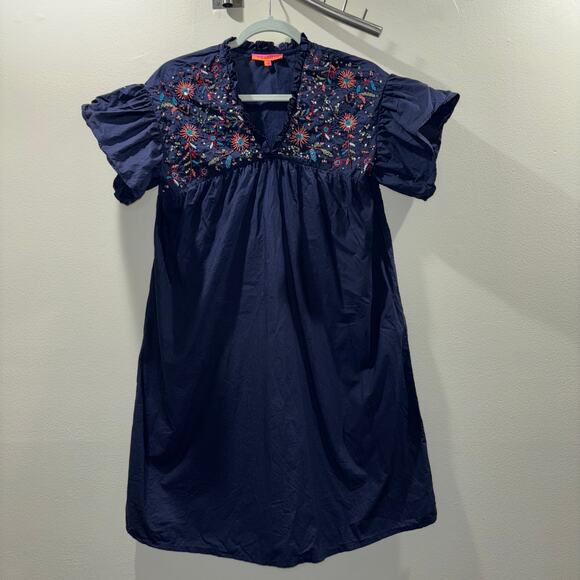 Vilagallo Eliza Dress- Navy - Picture 8 of 15